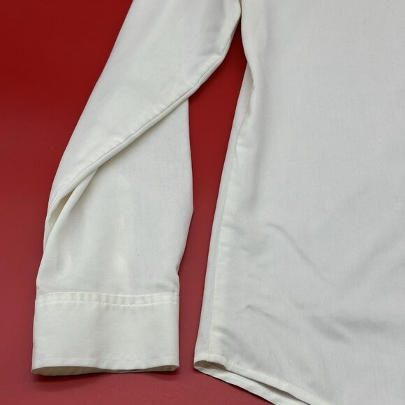 Chicos Stretch Secret Silk Size 0 / US Small Ecru Ivory Button Up Blouse Top NWT - Picture 7 of 8